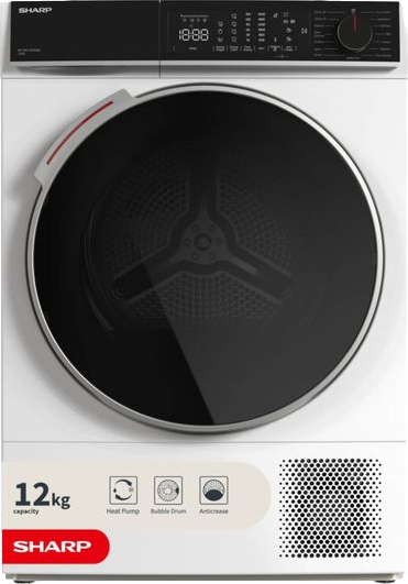 12kg Heat Pump Tumble Dryer White