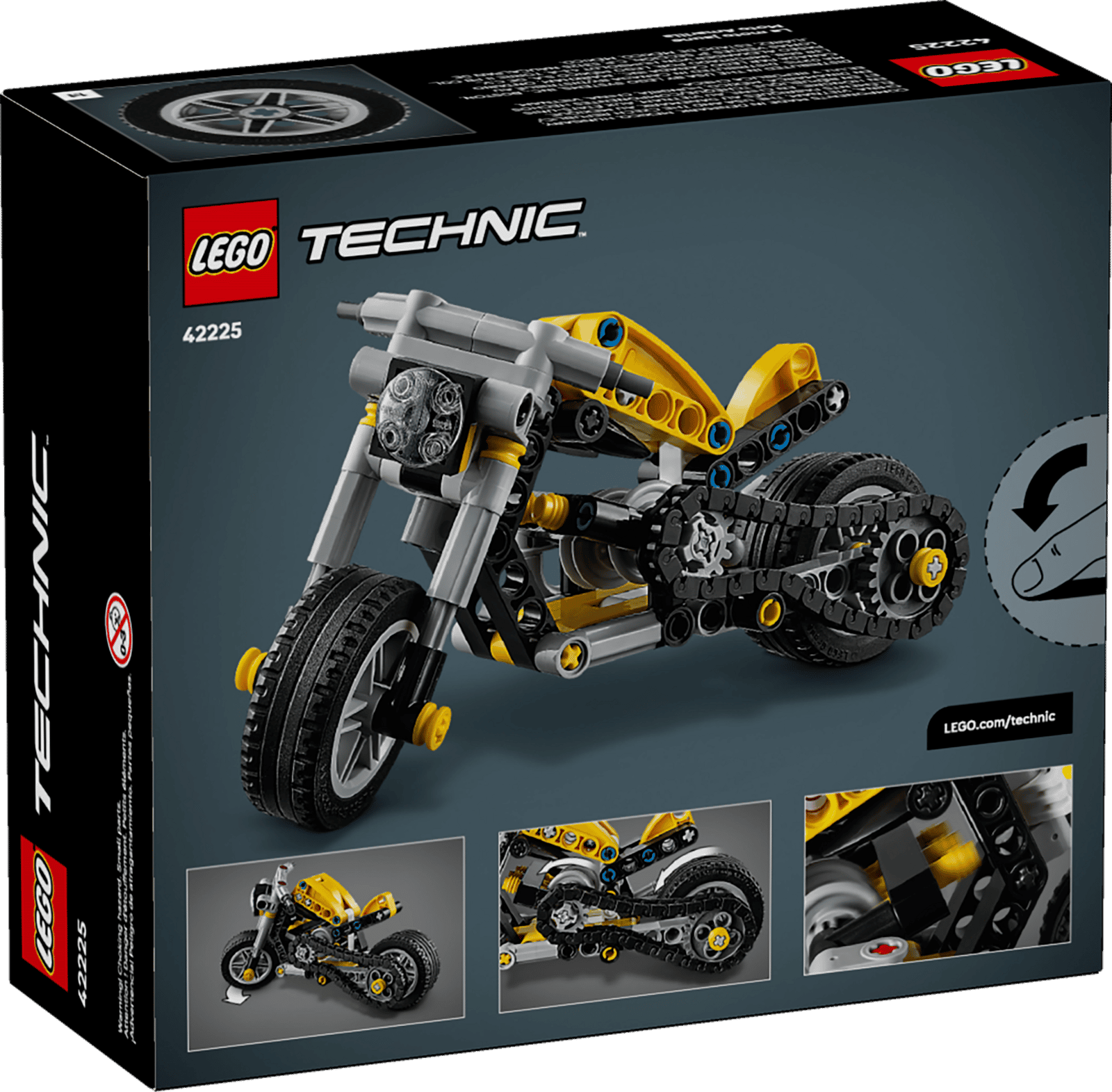 LEGO Technic Yellow Motorcycle thumbnail