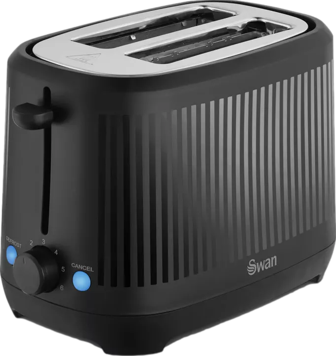 Linea 2 Slice Toaster Black