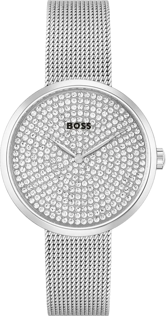 BOSS Praise Women's Watch 36mm Silver Dial Stainless Steel