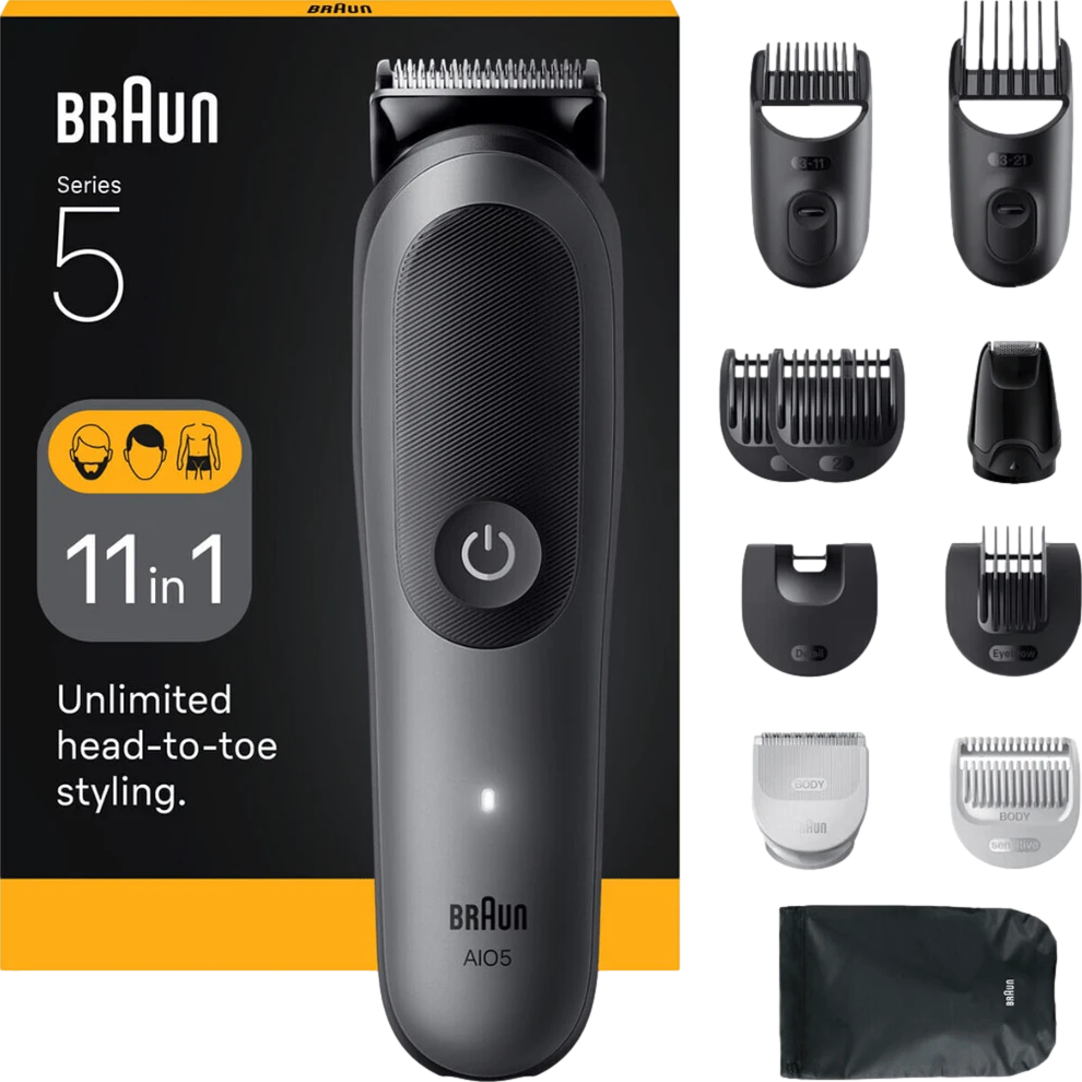 11-in-1 Beard, Hair & Body Grooming Kit