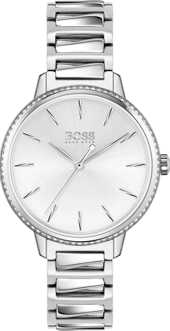 BOSS Signature Women's Watch 34mm Silver Dial Stainless Steel