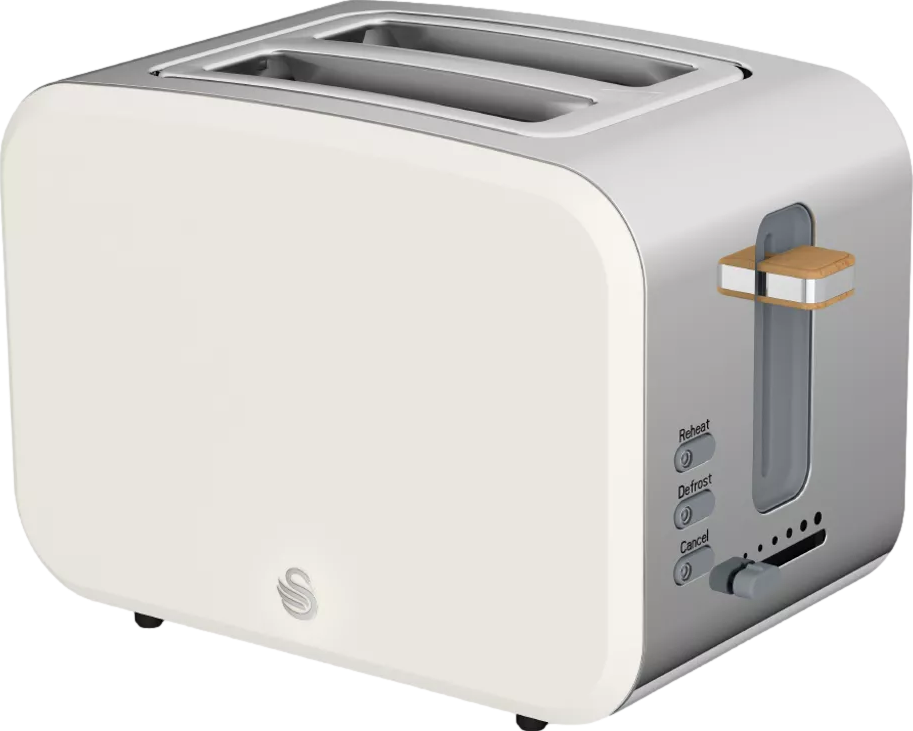 Nordic 2 Slice Toaster White