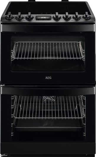 60cm Double Electric Cooker Black