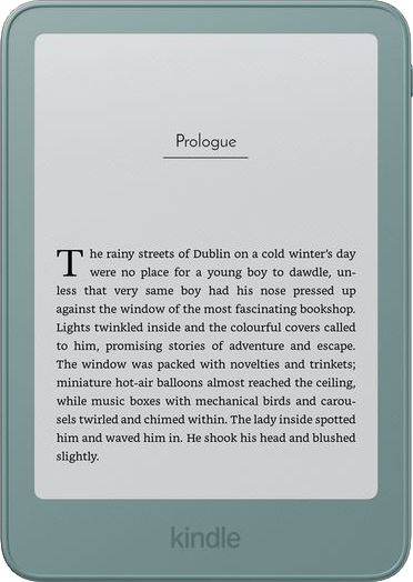 Kindle (2026) 6 Inch eReader without Ads 32GB Seaglass Green Aluminium
