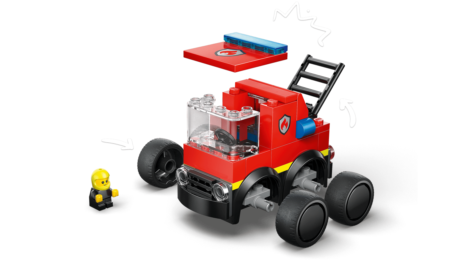 LEGO City Rides Fire Engine Toy Building Set thumbnail
