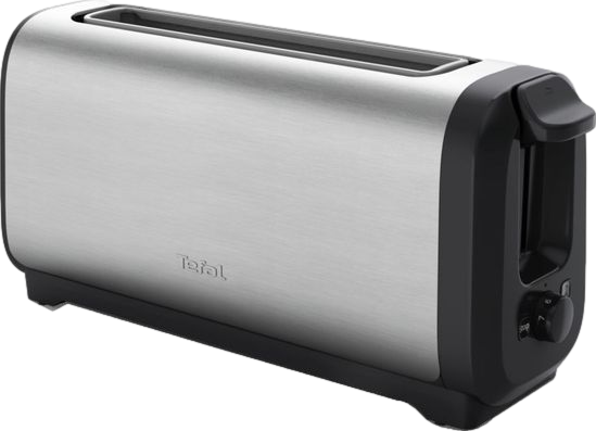 Subito Long Slot Toaster Black & Stainless Steel