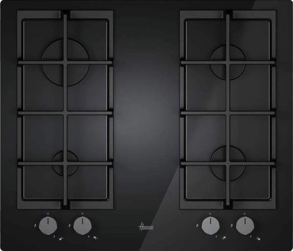 60cm Gas Hob Black