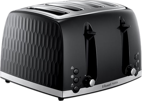 26071 Honeycomb 4 Slice Toaster Black