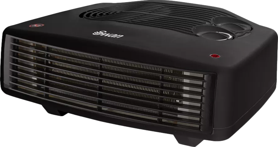 Horizontal 3000W Fan Heater Black