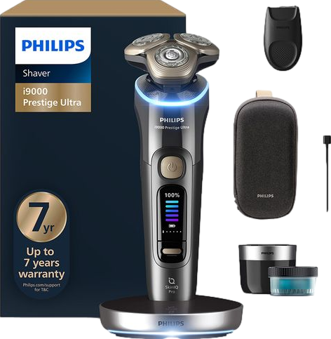 i9000 Prestige Ultra XP9402/31 Wet & Dry Rotary Shaver Dark Slate