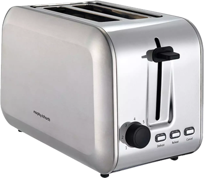 Essentials 2 Slice Toaster Stainless Steel