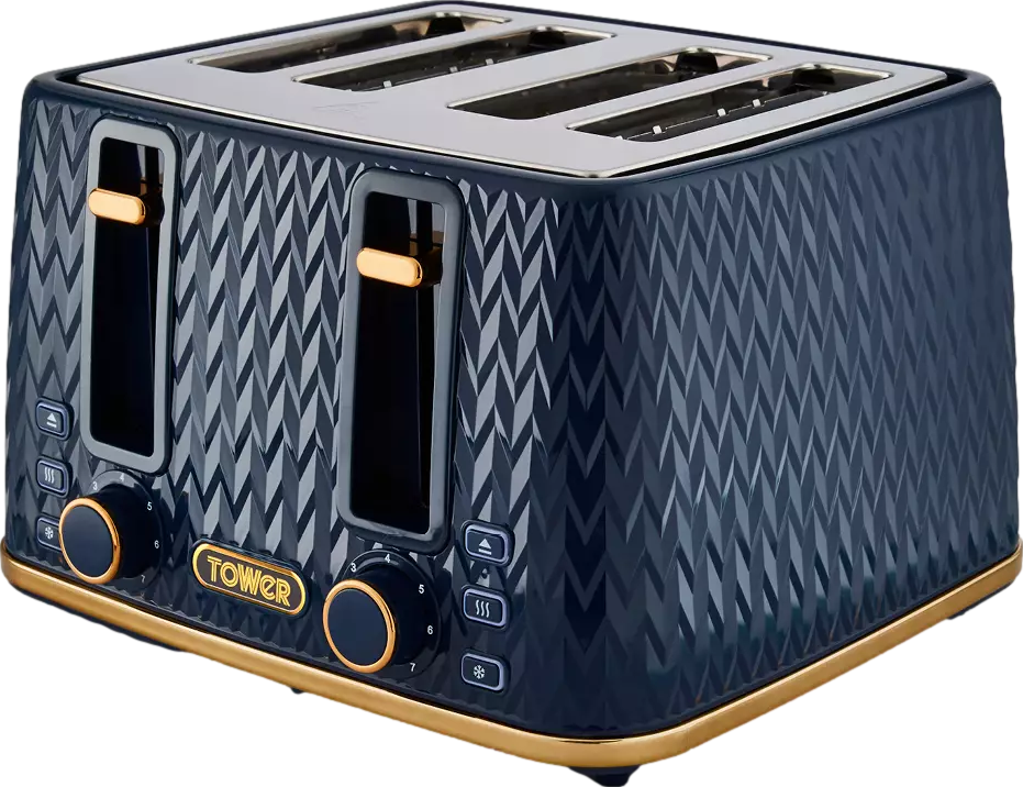 Empire 4 Slice Toaster Midnight Blue