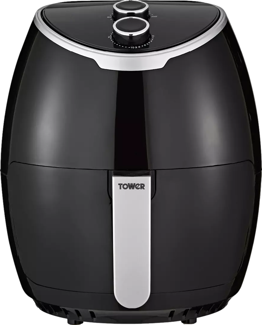 Vortx 4 Litre Manual Air Fryer Black