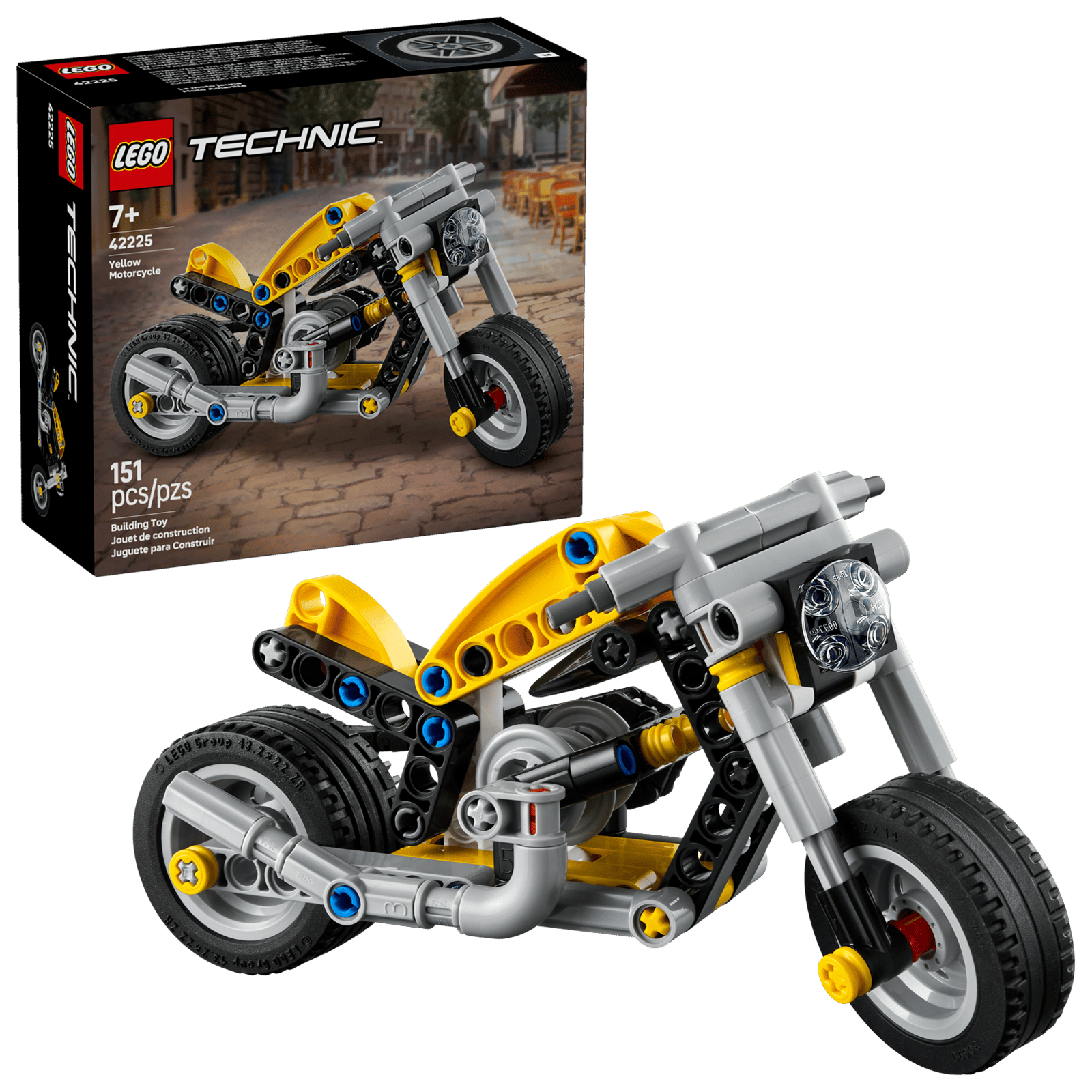 LEGO Technic Yellow Motorcycle thumbnail