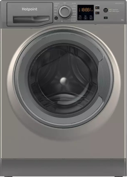 8KG 1400 Spin Washing Machine Graphite