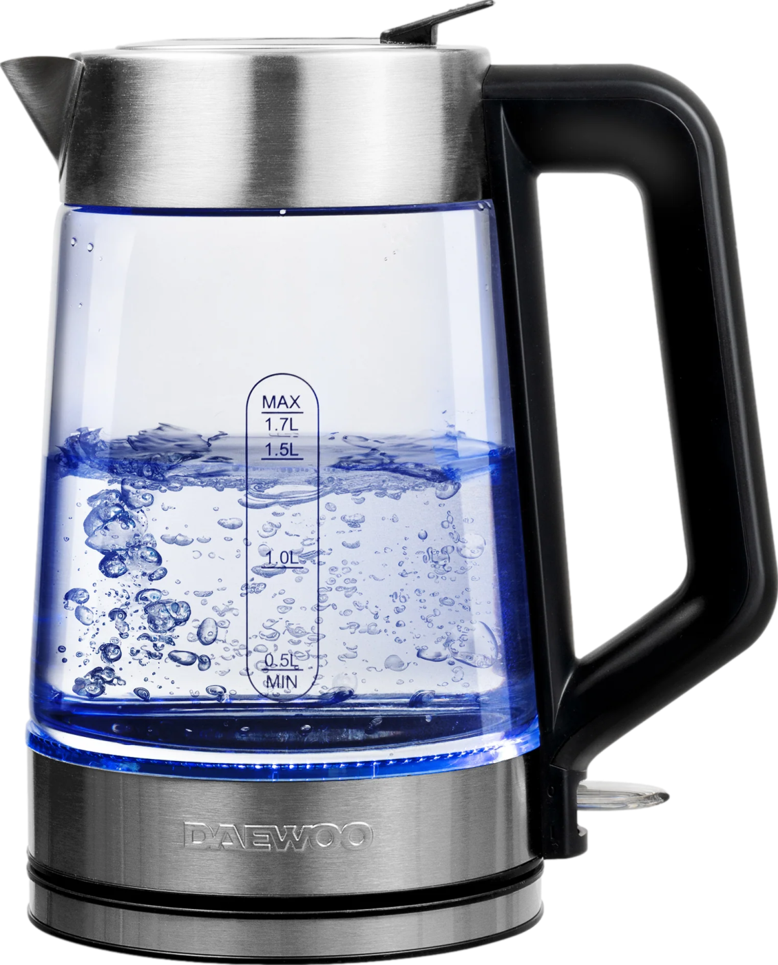 Easy Fill LED Illuminating 1.7L Glass Kettle