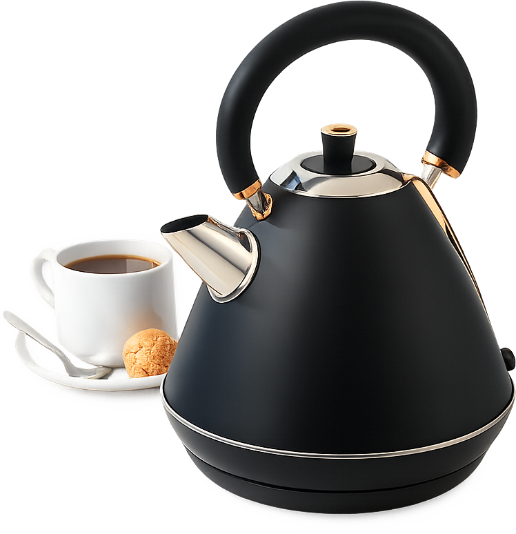 1.7L Stylus Pyramid Kettle – Black