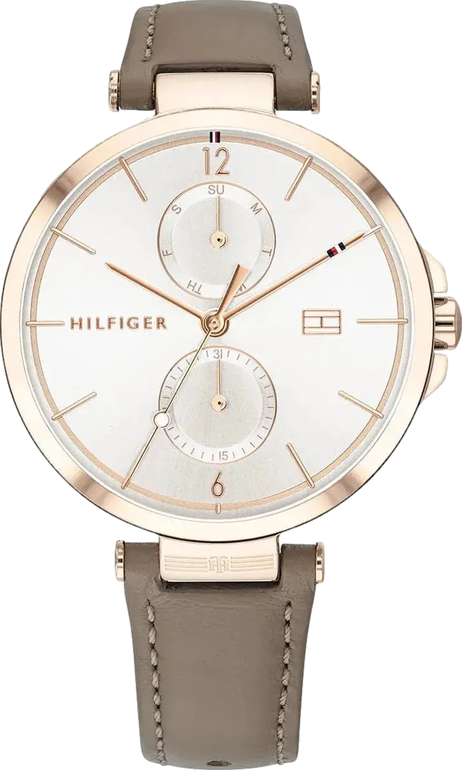 Angela Women's Watch 36mm Silver Dial Leather