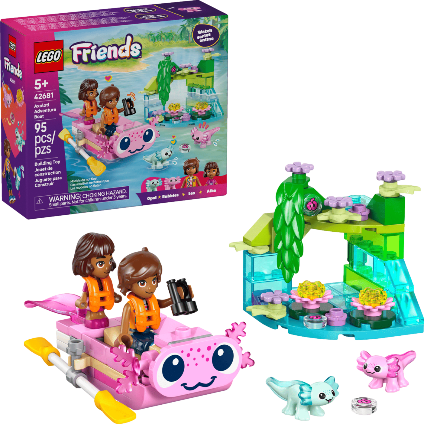 LEGO Friends Axolotl Adventure Boat thumbnail