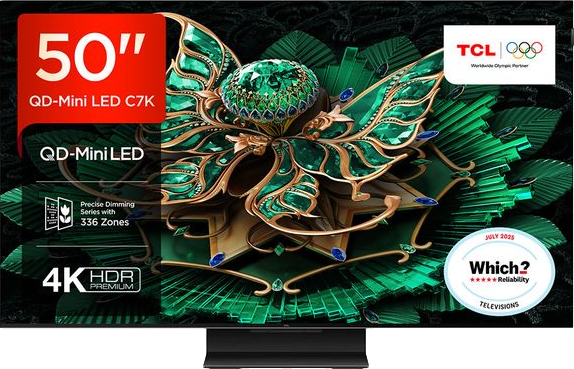 C7K 50" QD-Mini LED 4K HDR Smart Google TV