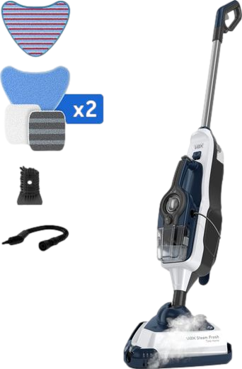 Steam Fresh Total Home Steam Mop White & Navy Blue
