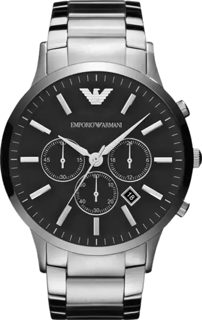 Renato Men's Watch 43mm Black Dial Stainless Steel