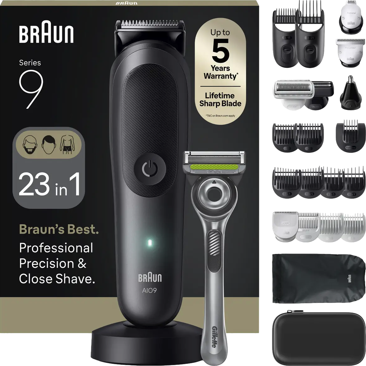 23-in-1 Beard, Hair & Body Grooming Kit