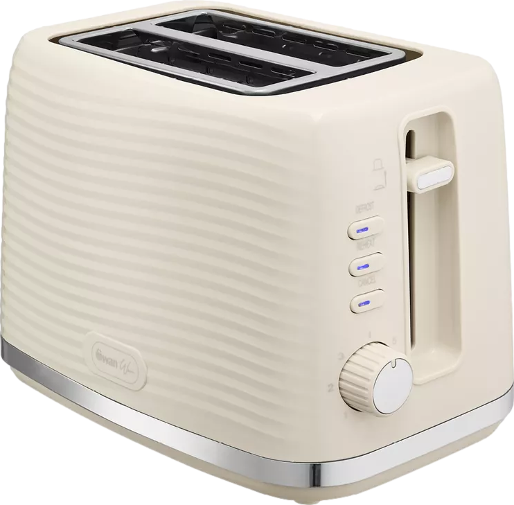Wave 2 Slice Toaster Cream