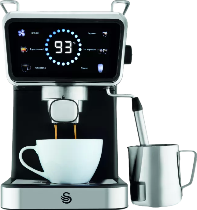 Pump Espresso Digital Coffee Machine Black