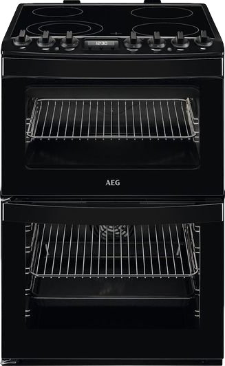 SteamBake 60cm Electric Ceramic Cooker Black