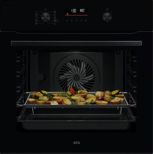 6000 SenseCook Electric Pyrolytic Oven Black