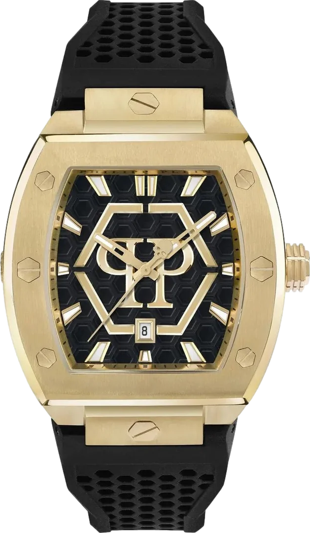 The Hexagon Phantom Men's Watch 44mm Black Dial Silicone