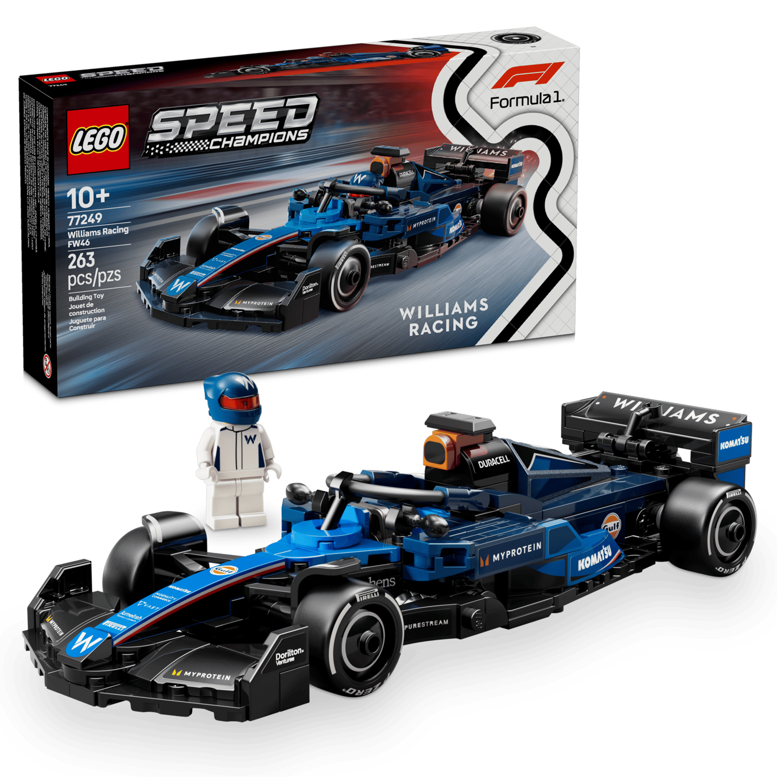 LEGO Speed Champions Williams Racing FW46 F1 Race Car thumbnail