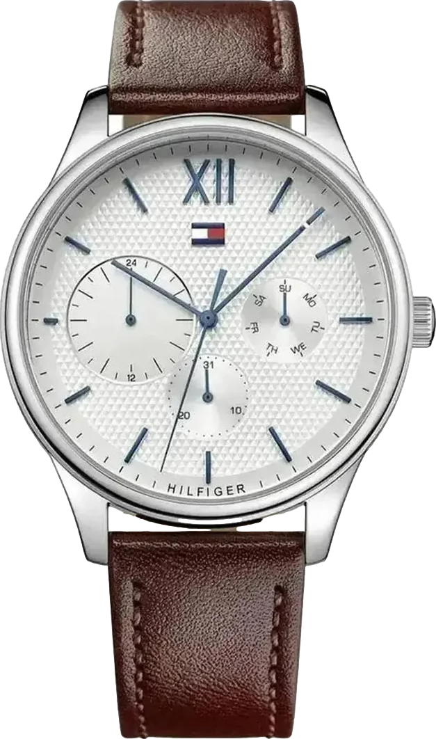 Damon Men's Watch 44mm White Dial Leather