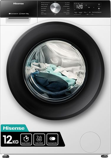 3S Series WiFi-enabled 12kg 1400 Spin Washing Machine White