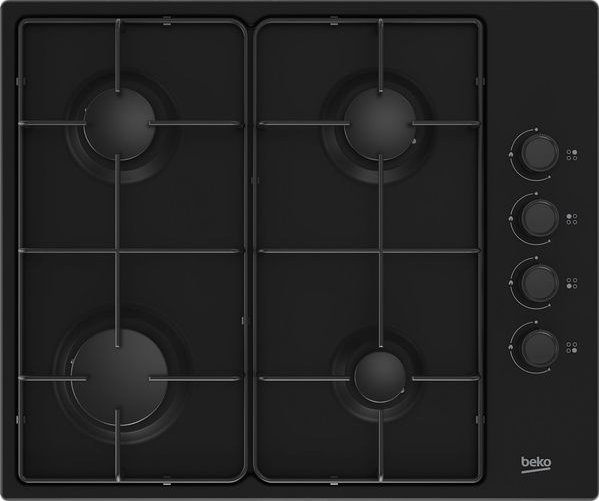 61cm Gas Hob Black