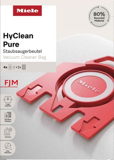 HyClean Pure FJM Vacuum Cleaner Bags Pack of 4