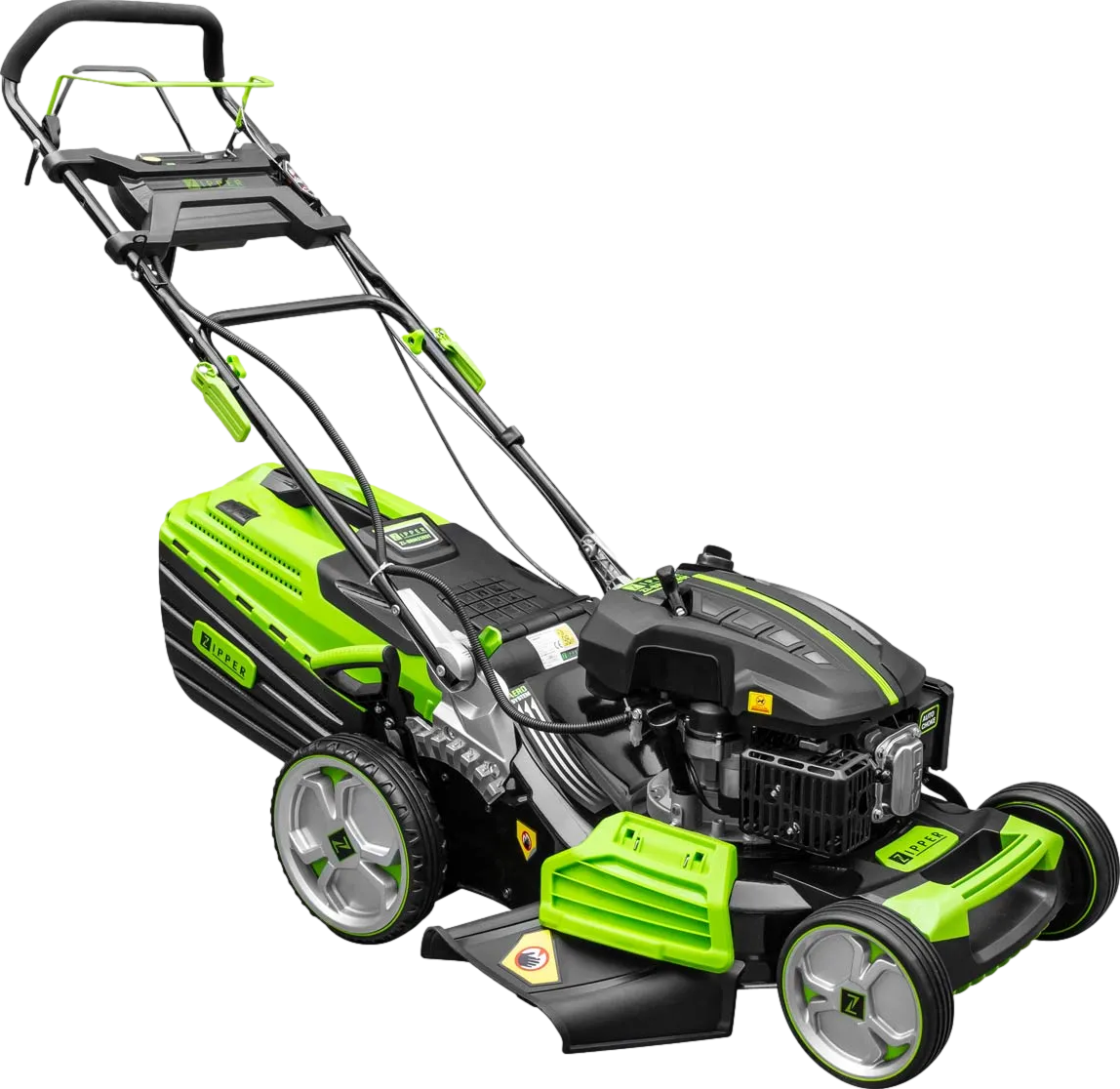 Brm52Est 52cm Self propelled Petrol Lawn Mower With E start Green
