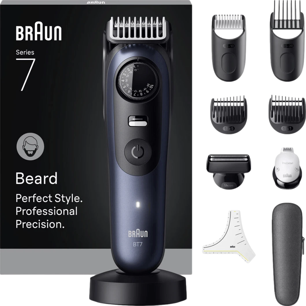 Beard Trimmer with 40 Length Settings & Barbering Tools