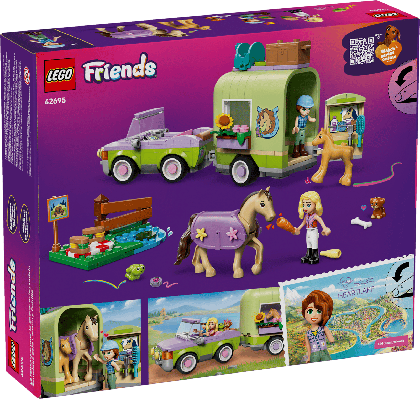 LEGO Friends Horse & Baby Foal Trailer thumbnail
