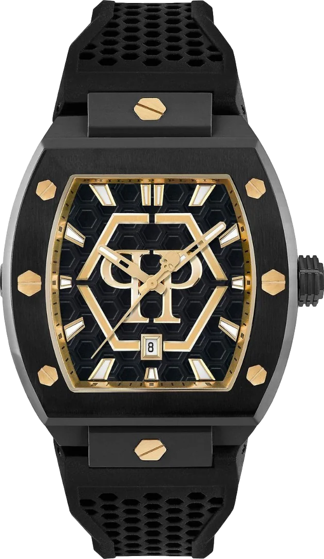 The Hexagon Phantom Black Dial Men's Watch