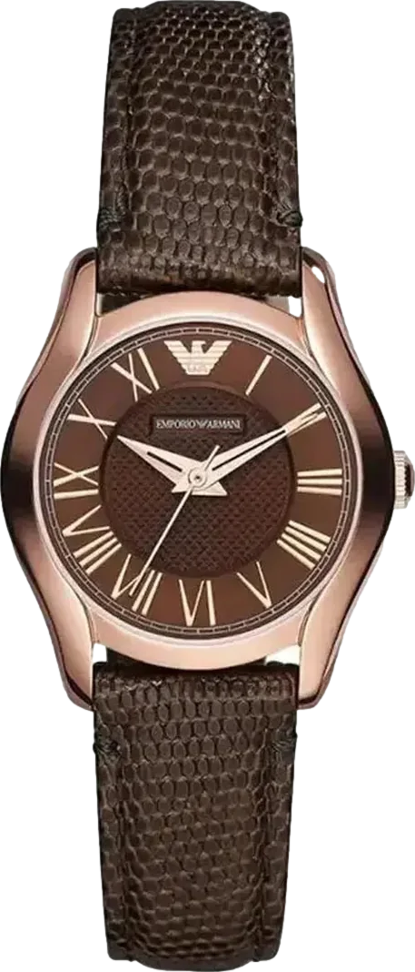 Classic Women's Watch 27mm Brown Dial Leather