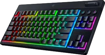 BlackWidow V4 Low profile Tenkeyless HyperSpeed Wireless Mechanical Gaming Keyboard Black