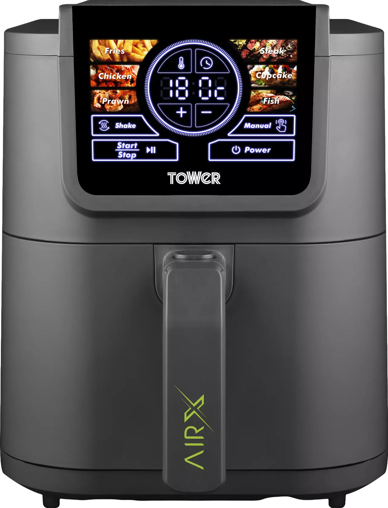 5 Litre AIRX AI Digital Air Fryer Grey