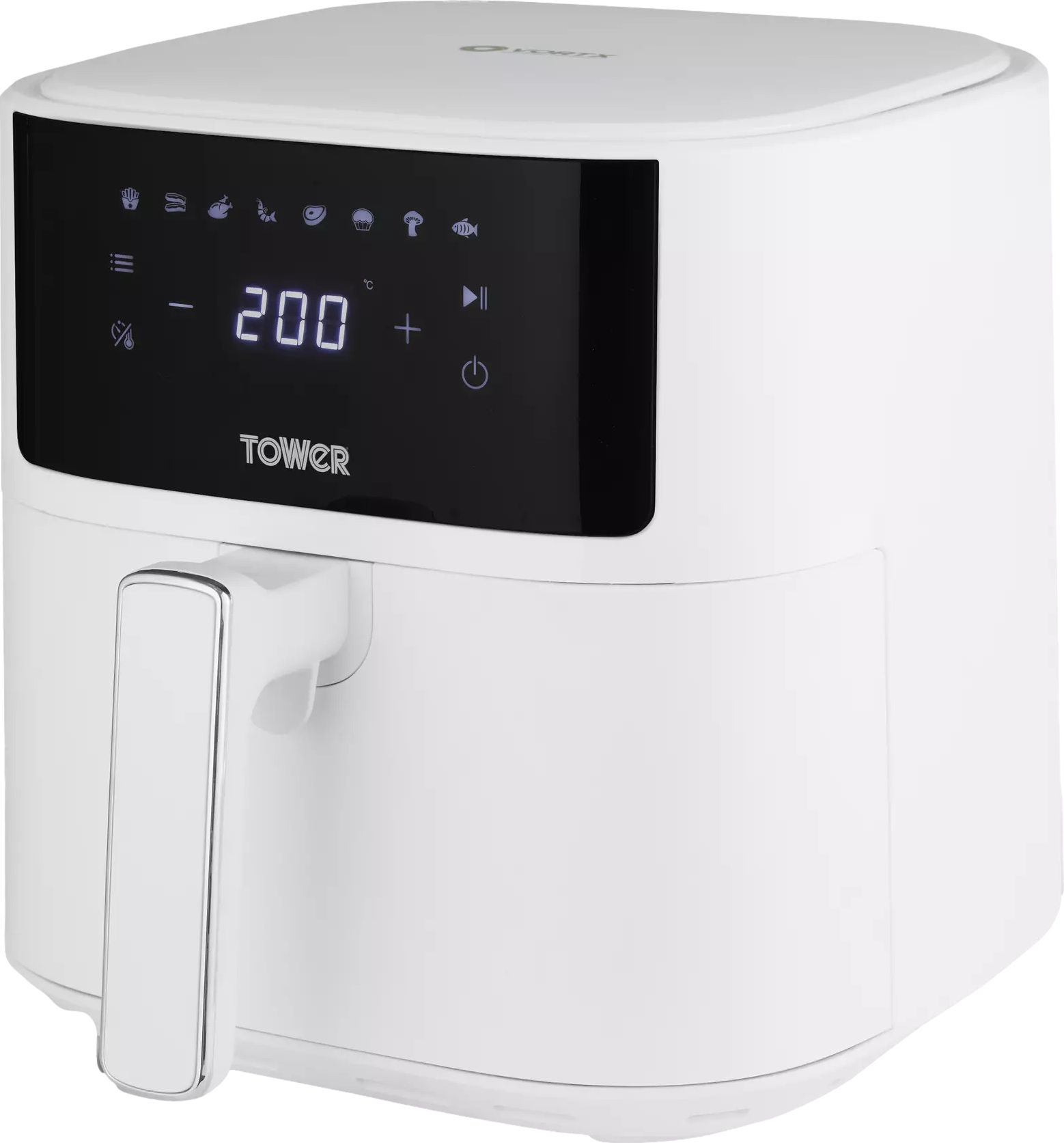 6 Litre Vortx Digital Air Fryer White