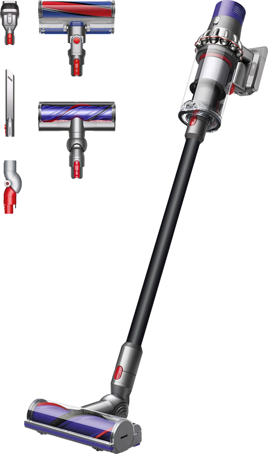 Cyclone V10 Total Clean Cordless Vacuum Cleaner Grey & Purple
