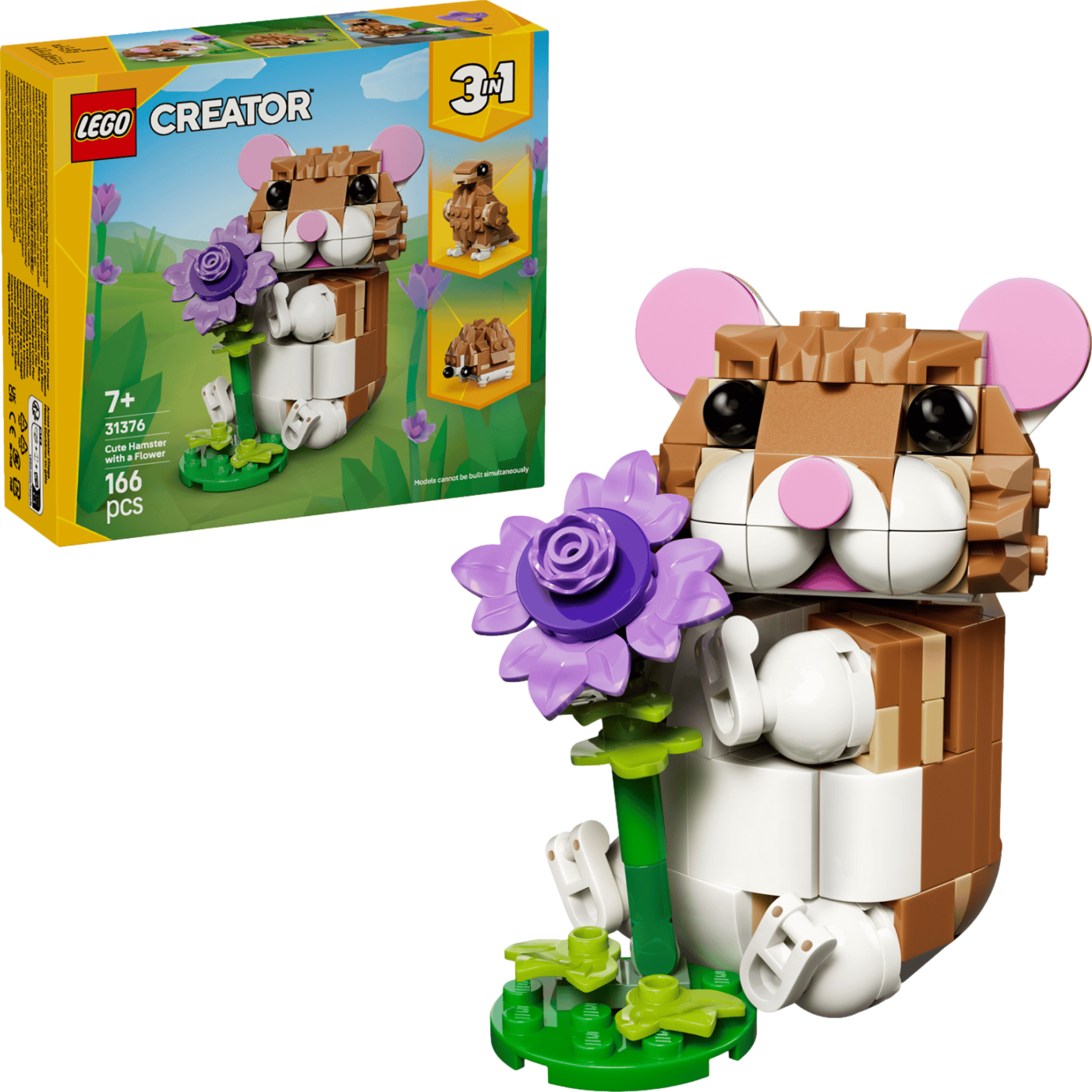 LEGO Creator 3-in-1 Cute Hamster with a Flower thumbnail