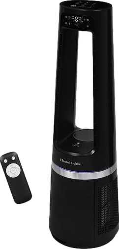Hot & Cool Bladeless Tower Fan Black