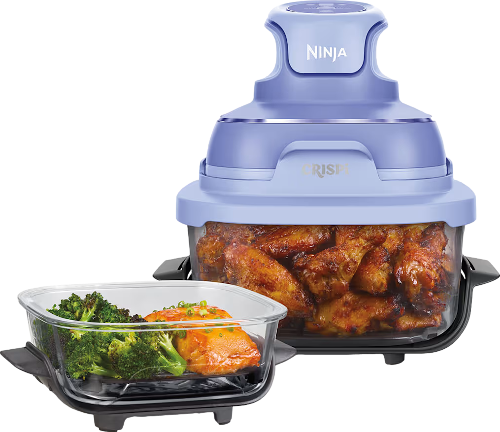 CRISPi 4-in-1 Portable Glass Air Fryer Frosted Lilac